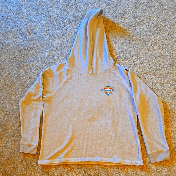 Southernmost Surf Shop Key West Florida Women's Beige Hoodie Sweatshirt Size XL - Picture 1 of 9